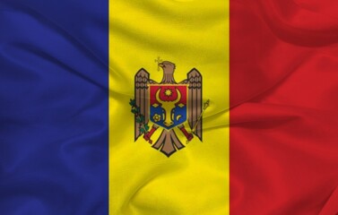 Moldova 3d background flag