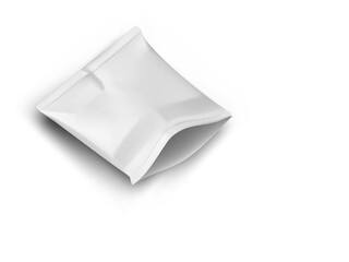3D Open Pillow Bag On White Table