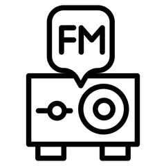 fm radio line