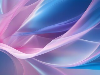 Obraz premium Abstract background of smooth flowing silk with soft wave of blue and pink colors