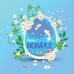 Free Vector Happy Iranian New Year. Nowruz. Happy Nowruz day Background