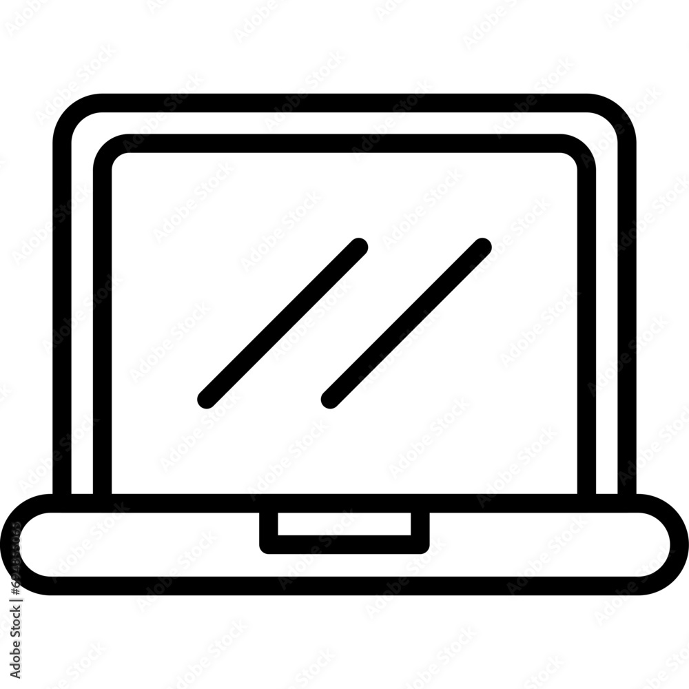 Poster laptop icon