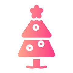 christmas gradient icon