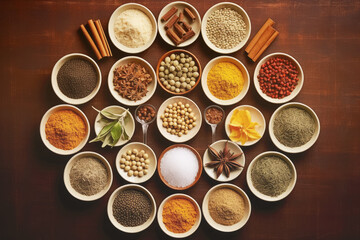 Isolated spice cup, black background