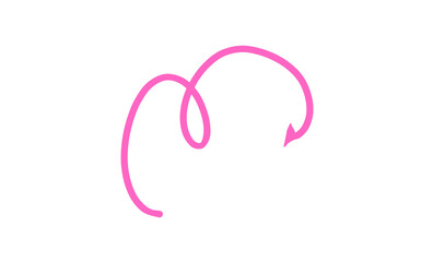 pink ribbon isolated on white