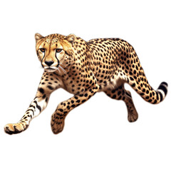 leopard run on Transparent Background PNG