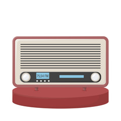 illustration of radio