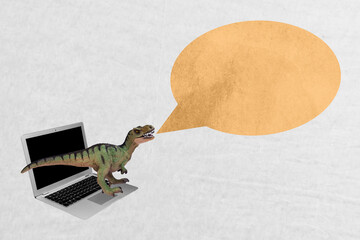 Poster image artwork of wild animal announcing information news empty space shopping concept