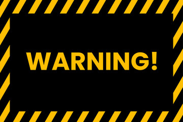 Warning sign vector background