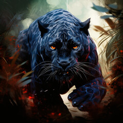 Black Panther. Digital art