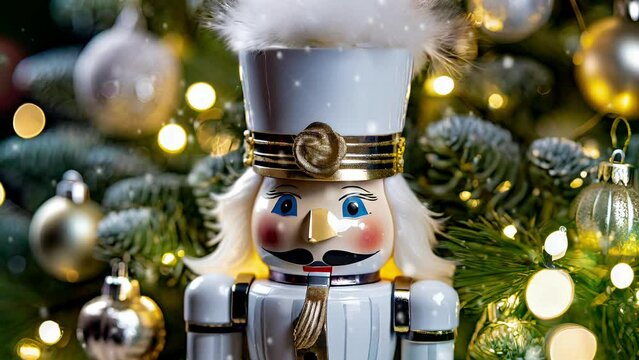 Nutcracker , Christmas scenery , video animation