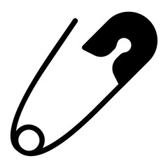 Safety pin icon for hooking