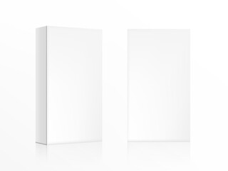 Front And Perspective Views Of White Box