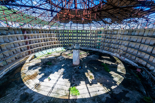 Presidio Modelo, model prison with panopticon design, Isla de la Juventud (Isle of Youth), Cuba, West Indies