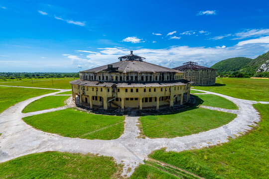 Presidio Modelo, model prison with panopticon design, Isla de la Juventud (Isle of Youth), Cuba, West Indies