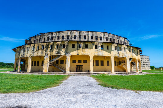 Presidio Modelo, model prison with panopticon design, Isla de la Juventud (Isle of Youth), Cuba, West Indies