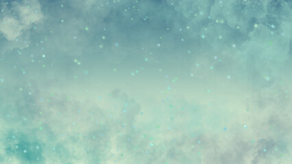 Abstract colorful background. Green color gradient background. simplistic wallpaper. Paper cut.