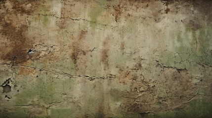 Brown green old concrete wall