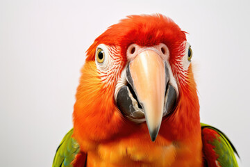Portrait of red and yellow macaw