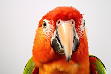 Obraz premium Portrait of red and yellow macaw