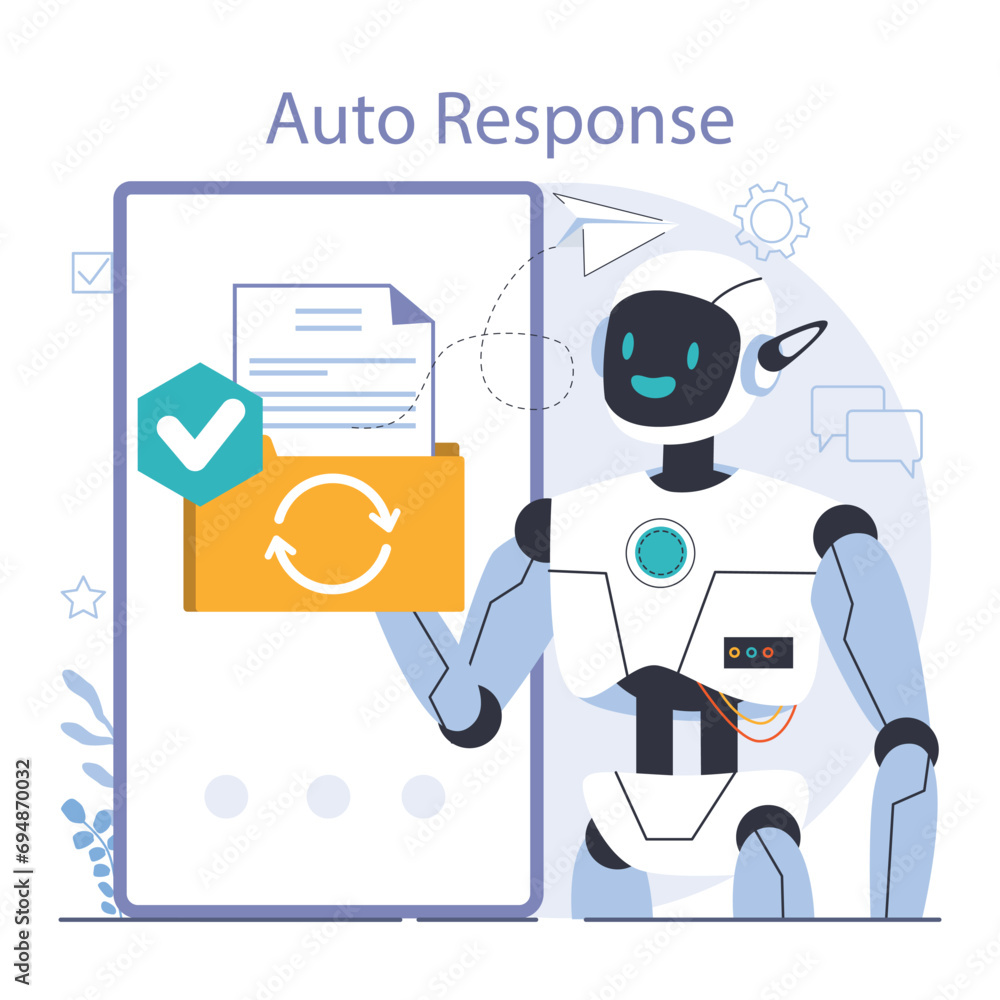 Poster chat bot. ai-powered customer service. online consultation with artificial neural network. artificia