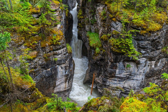 Maligne Canyon, Jasper National Park, UNESCO World Heritage Site, Alberta, Canadian Rockies, Canada