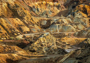 Mynydd Parys Mountain, copper mine, Anglesey, Wales