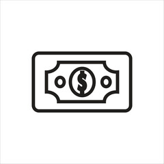 money vector icon line template