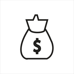 money vector icon line template