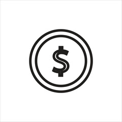 Obraz premium money vector icon line template