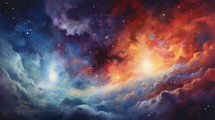 Fototapeta premium space galaxy background