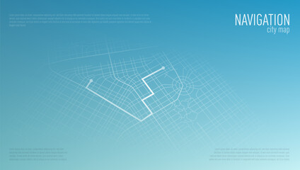 3D Dark Infographic Of City Map Navigation