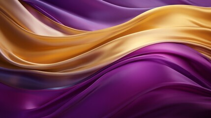 Obraz premium Bright draped silk backdrop. Satin luxury curtain background. Shiny liquid fabric.