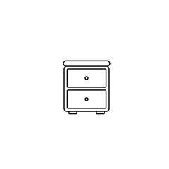 bedside drawer icon