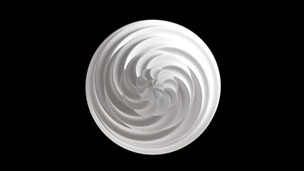 3d render swirl ice cream