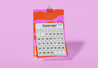 Wall Calendar Mockup