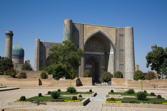 Bibi Khanym Mosque, built 1399-1405, UNESCO World Heritage Site, Samarkand
