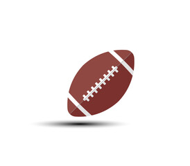 American football ball icon. Vector illustration.
