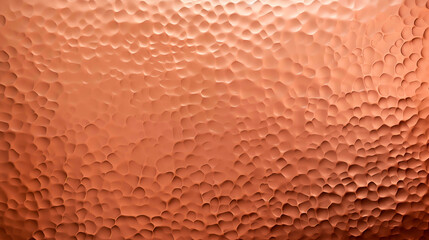 Hammered copper plate texture with a lustrous, dimpled surface.

