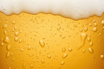 Celebratory Beer Pour With Bubbly Froth: Festive Design Element For New Year's Party