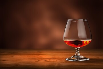 Whisky strong alcoholic luxury drink in a glass