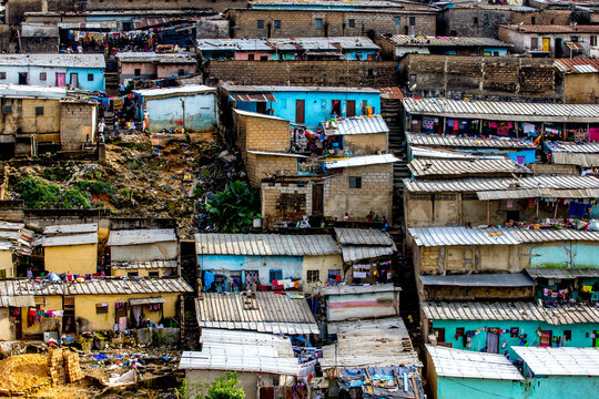 Slums in Abidjan, Ivory Coast, West Africa