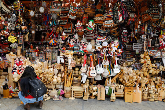 Market shop in Cuenca, Ecuador