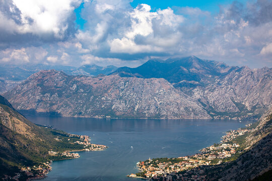 View of the Bay of Kotor, UNESCO World Heritage Site, Montenegro