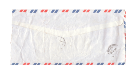 Vintage teared postage envelope 