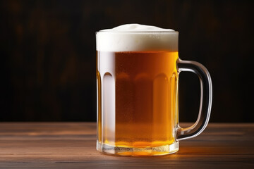 Refreshing Beer Fills Classic Mug For A Classic Experience