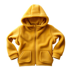Gold Color Cozy Jacket Isolation on a transparent Background