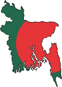 recommend clip art: drawing of bangladesh flag map.