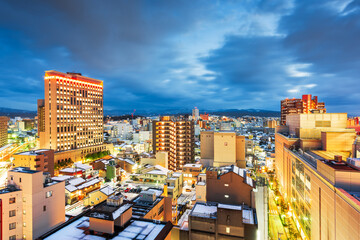 Kanazawa, Japan Downtown Skyline