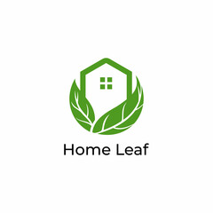 Green house logo design with creative modern concept Premium Vector